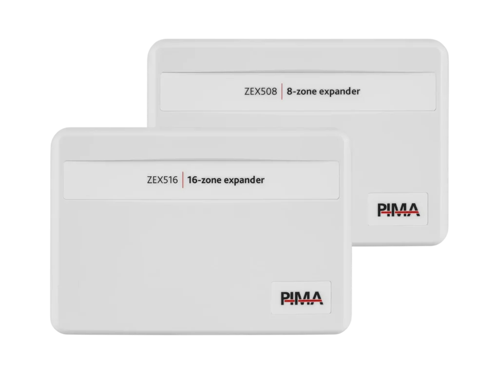 Expansores de zonas ZEX508 y ZEX516 de PIMA