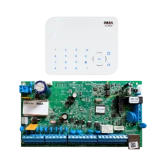 Kit de panel de alarma PIMA Force 32C híbrido con Teclado KLA500