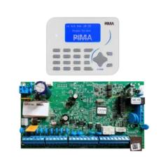 Kit de panel de alarma PIMA Force 32C híbrido con Teclado KLR500