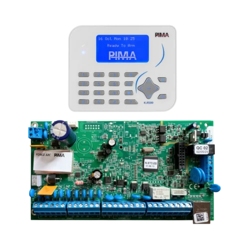 Kit de panel de alarma PIMA Force 32C híbrido con Teclado KLR500