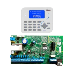 Kit de panel de alarma PIMA Force 16 híbrido con Teclado KLR500