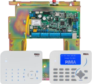 Panel de alarma PIMA Serie FORCE con dos teclados