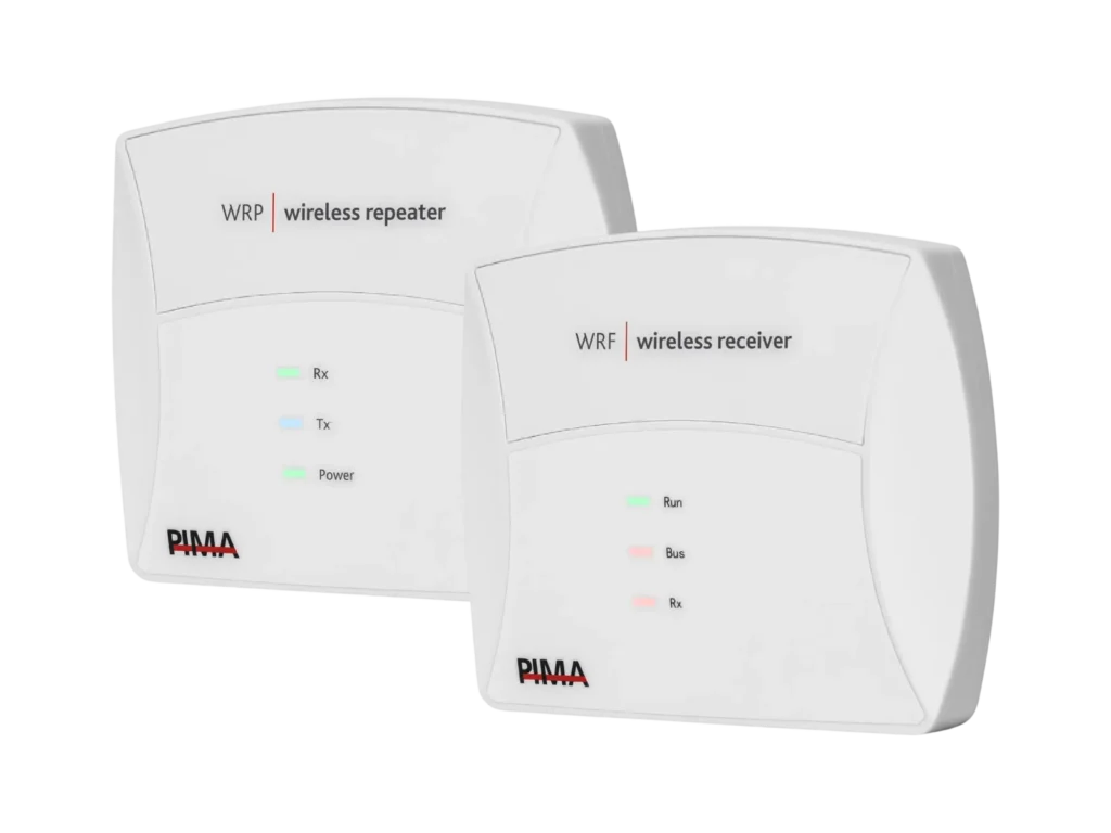 Receptor inalámbrico WRF143 y repetidor WRP143 de PIMA