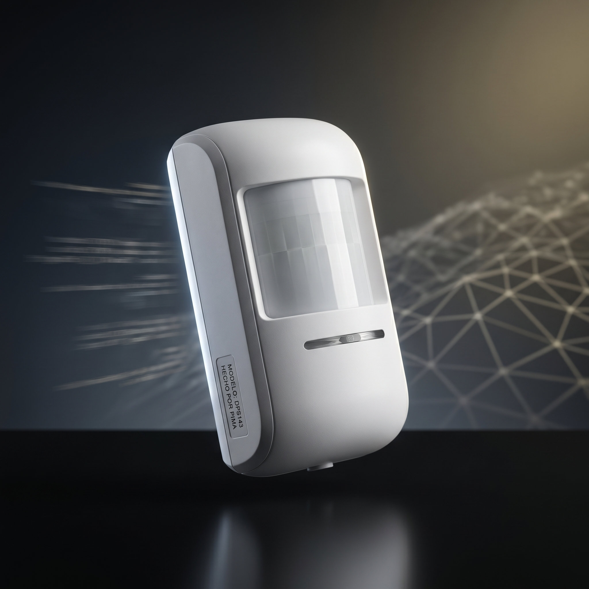 Detector de movimiento PIMA instalado en pared